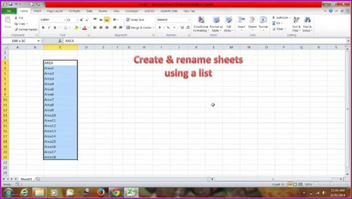 Vba Rename Sheet Date