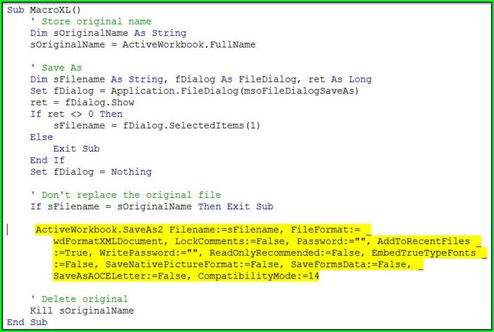 Vba Rename Workbook In Folder