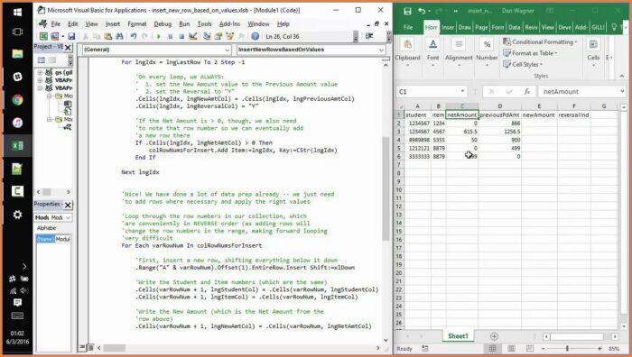 Vba Sheet Insert Row
