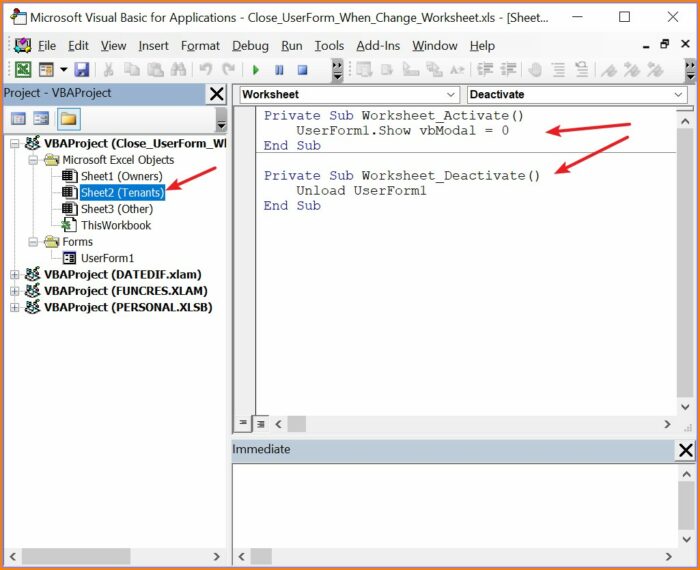 Vba With Current Worksheet