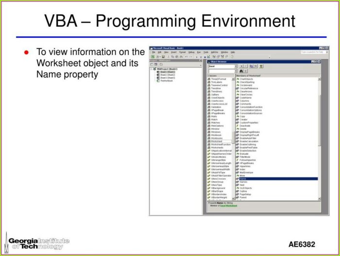 Vba Workbook Name Property