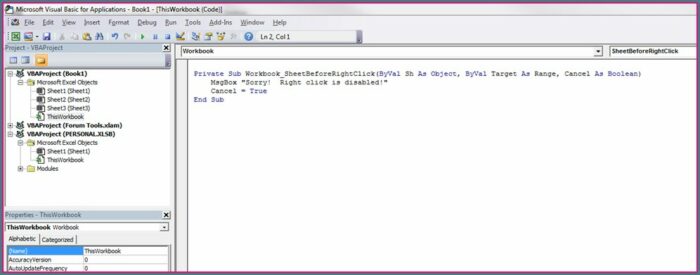 Vba Worksheet Before Left Click