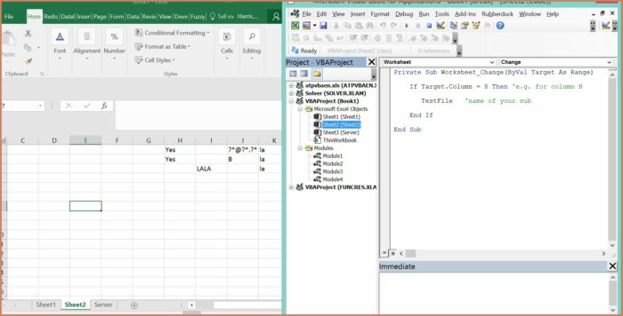 Vba Worksheet Range Change