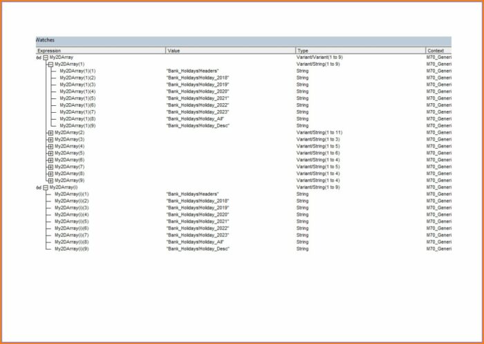 Worksheet Array Vba Excel