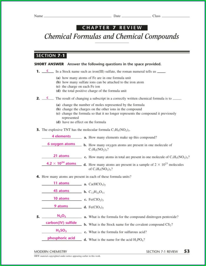 Writing Formulas Ionic Compounds Worksheet 8 3