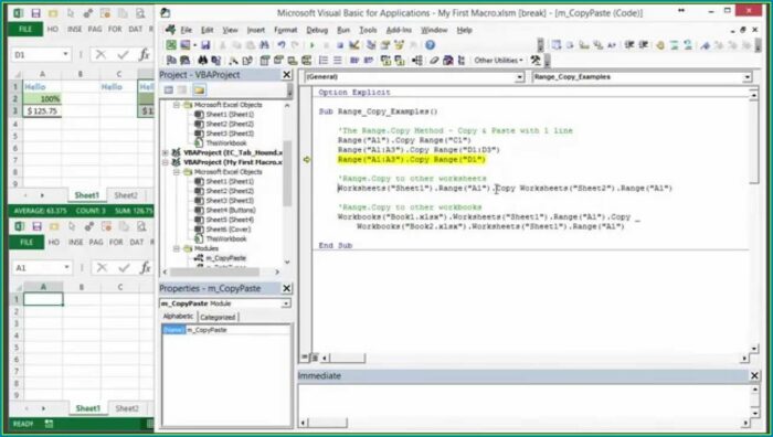 Writing To Worksheet Vba