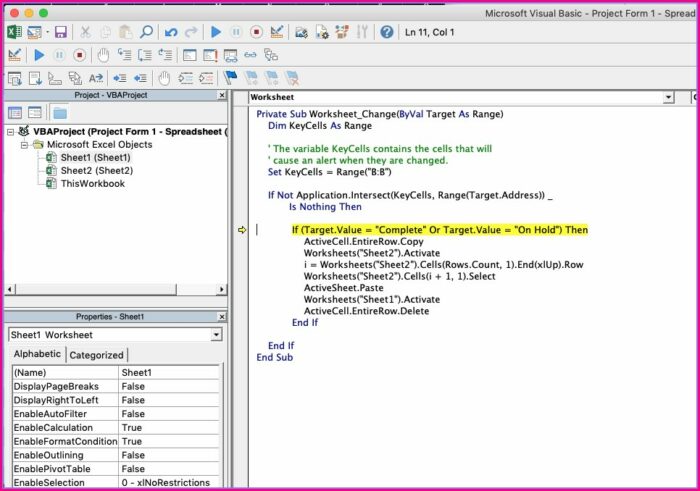 Excel Vba Delete Worksheet Row