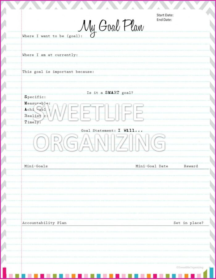 Goal Setting Worksheet For Elementary Students Pdf