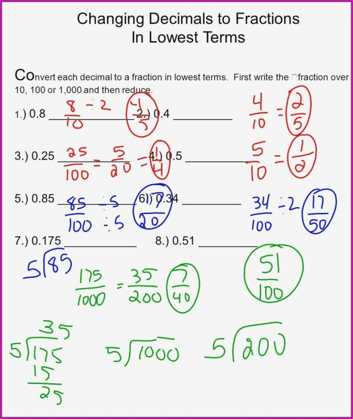 Improper Fractions And Mixed Numbers Worksheets