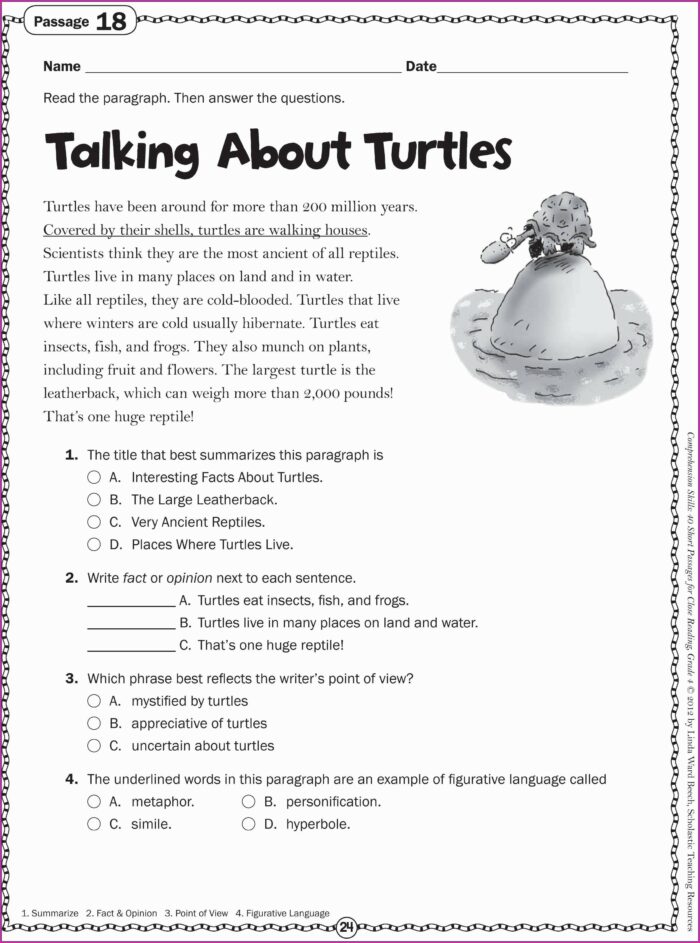 Listening Comprehension Passages With Questions And Answers Pdf Grade 4