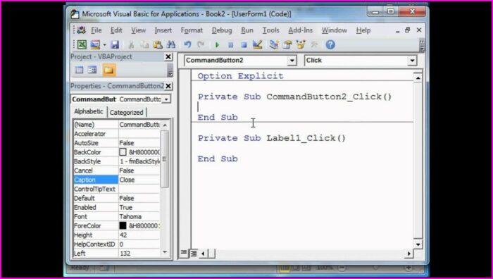 Vba Hide Workbook Show Form
