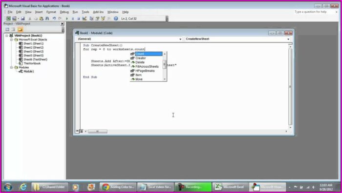 Vba Rename A Worksheet