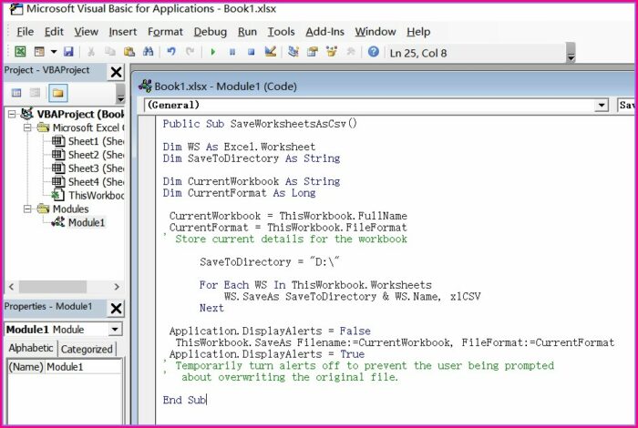Vba Thisworkbook Save As