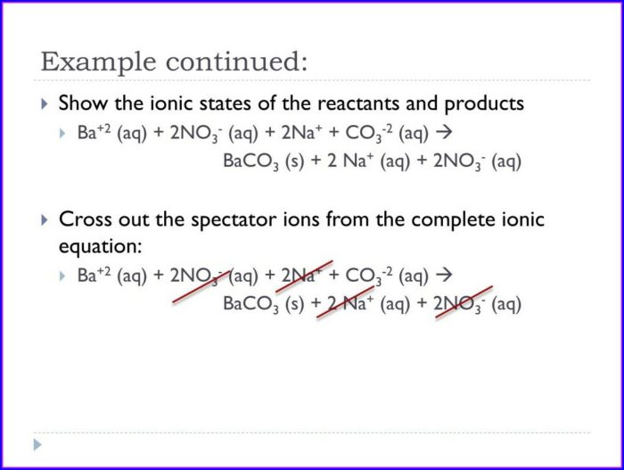 Writing Net Ionic Equations Worksheet With Answers