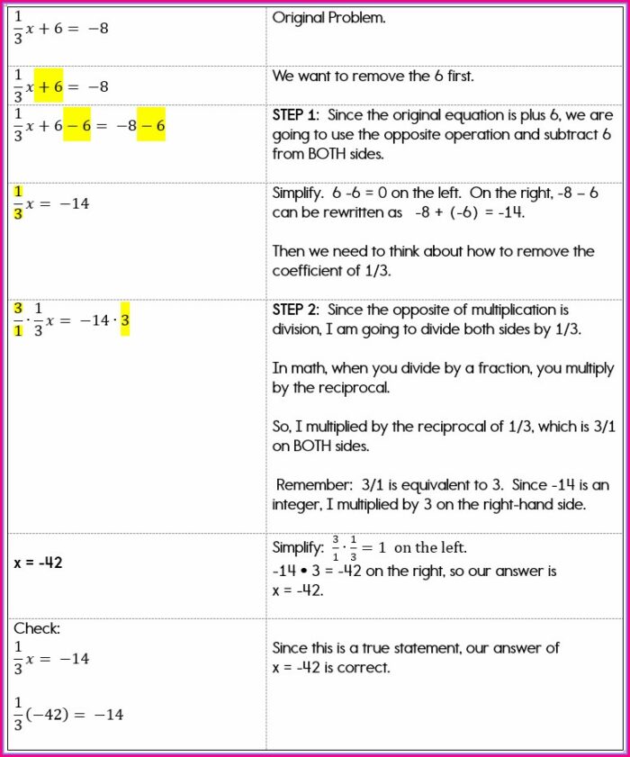 Writing Two Step Equations Worksheet Pdf