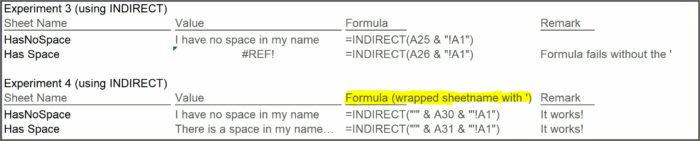 Excel Reference Worksheet Name With Space