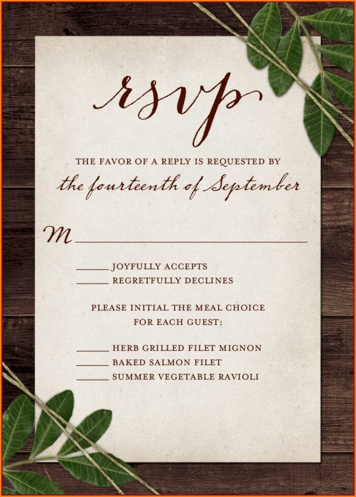 Invitation Rsvp Text Message Sample