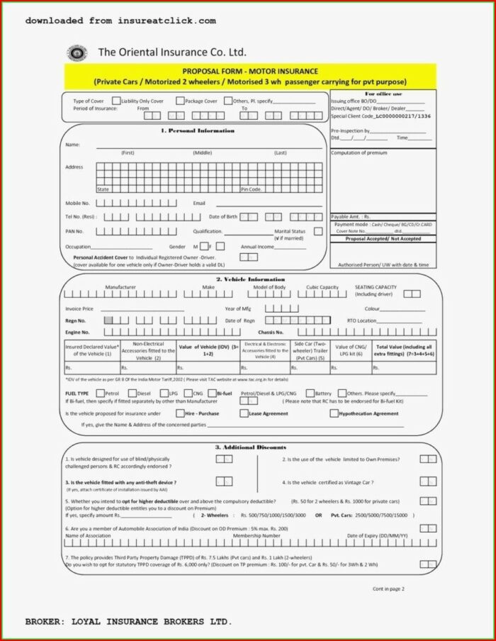 Example Of Durable Power Of Attorney Form