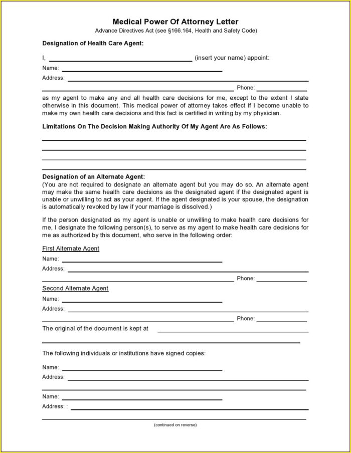 How To Obtain A Power Of Attorney Form