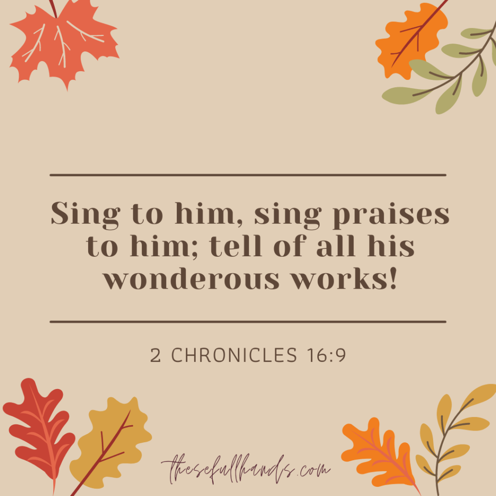 November scripture writing