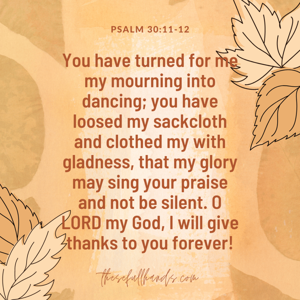 November scripture writing