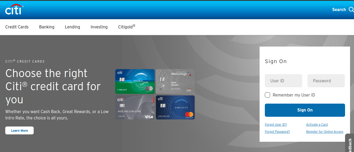 Login Into Your Citi Bank Account