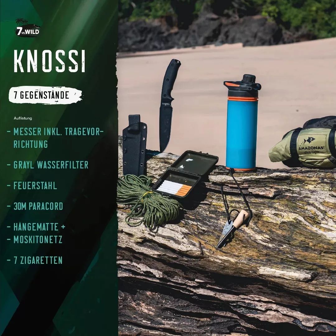 7 vs. Wild Staffel 2 Die Gegenstände der Kandidaten TheSevenWild.de