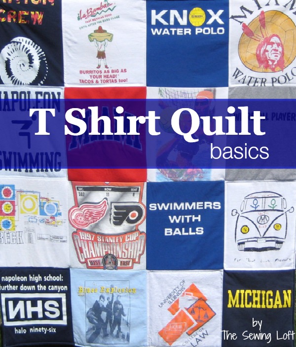 How to Make a Tee Shirt Quilt Materials & Cutting The Sewing Loft