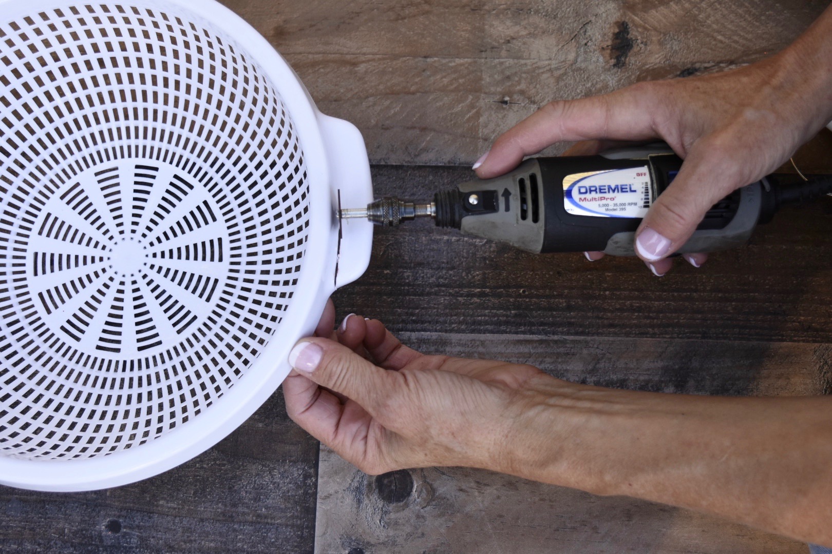 DIY Colander Ornament The Shabby Tree