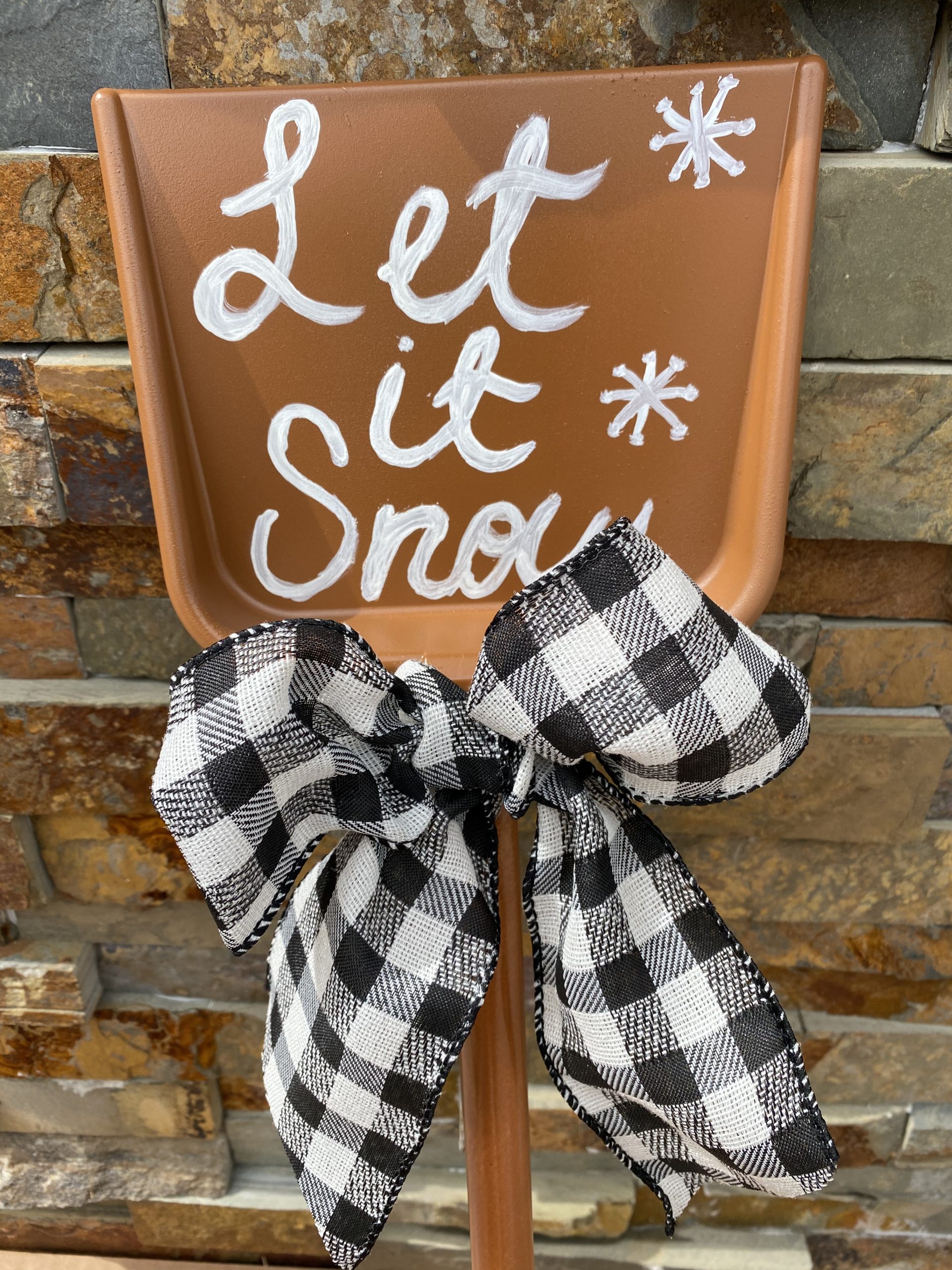 DIY Dollar Tree Toy Snow Shovel The Shabby Tree