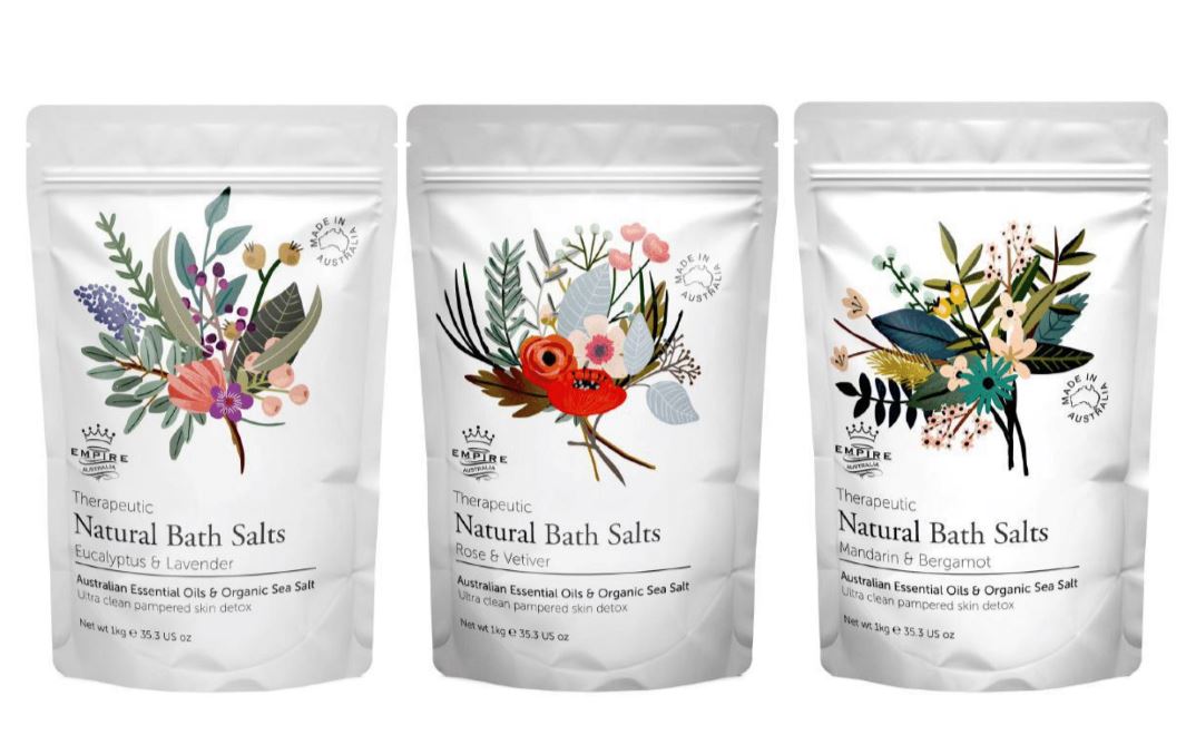 Empire Therapeutic Natural Bath Salts 1kg The Shed Luxe
