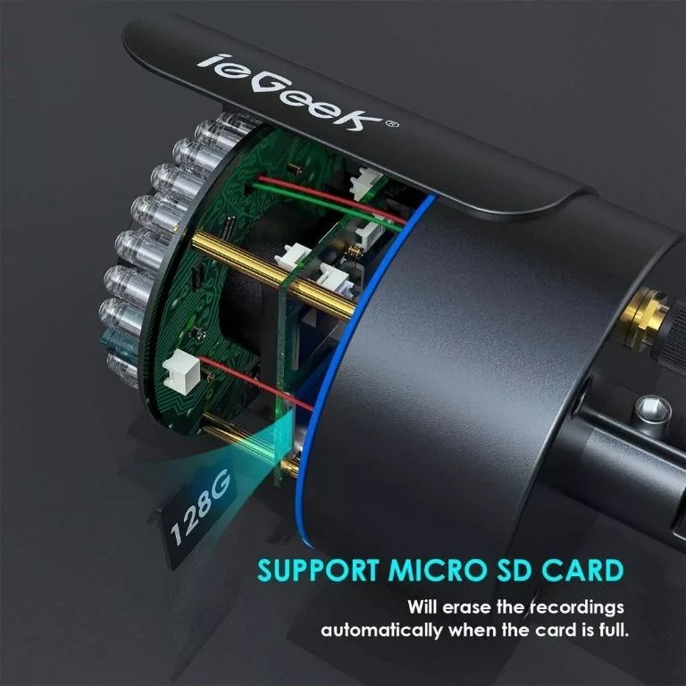 ieGeek Wireless Outdoor Camera - 2MP, Night Vision, Motion Detection