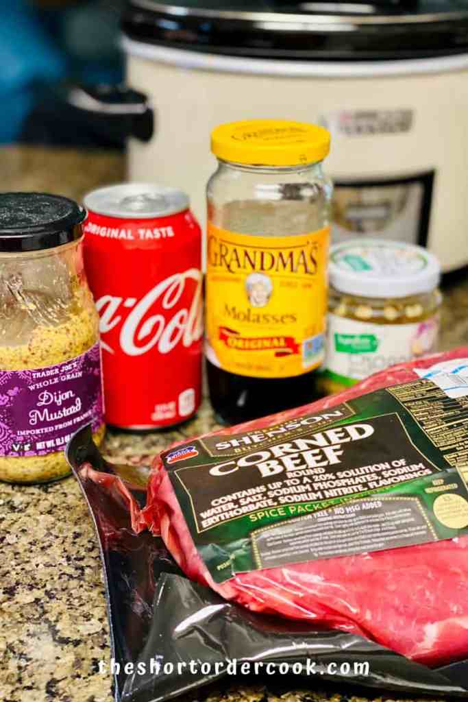 Slow Cooker Corned Beef ingredients
