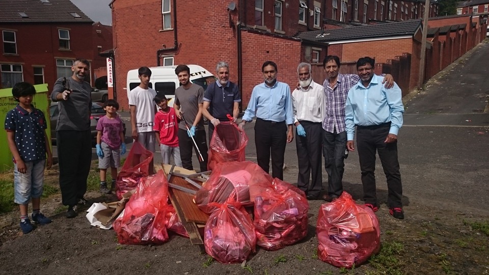 Volunteers clear 23 bags of rubbish from Whalley Range The Shuttle Blackburn with Darwen