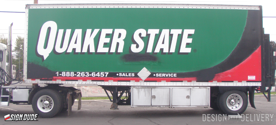 Quaker State Oil Truck Wrap The Sign Dude