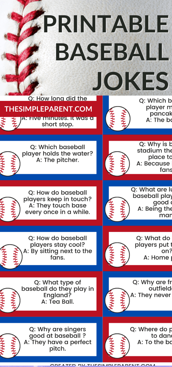 Baseball Jokes for Kids (With FREE printable jokes!)