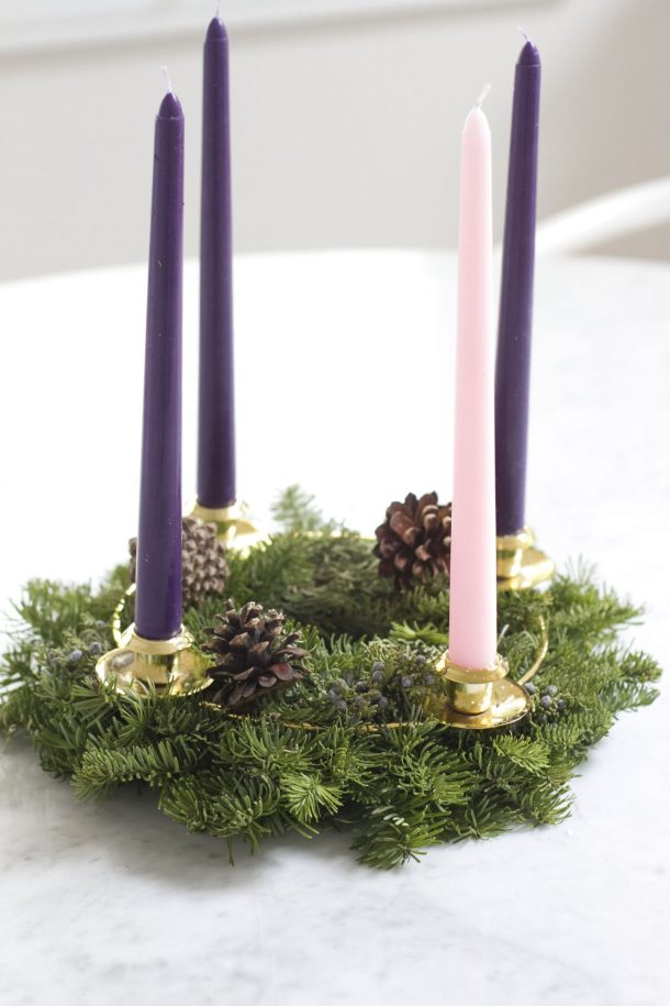 Simple DIY Advent Wreath · The Simple Proof