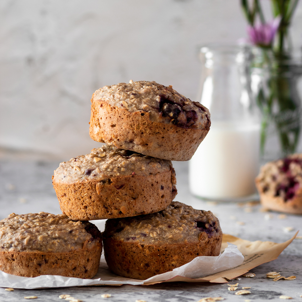 Oatmeal Breakfast Muffins (vegan) — The Simple Sprinkle
