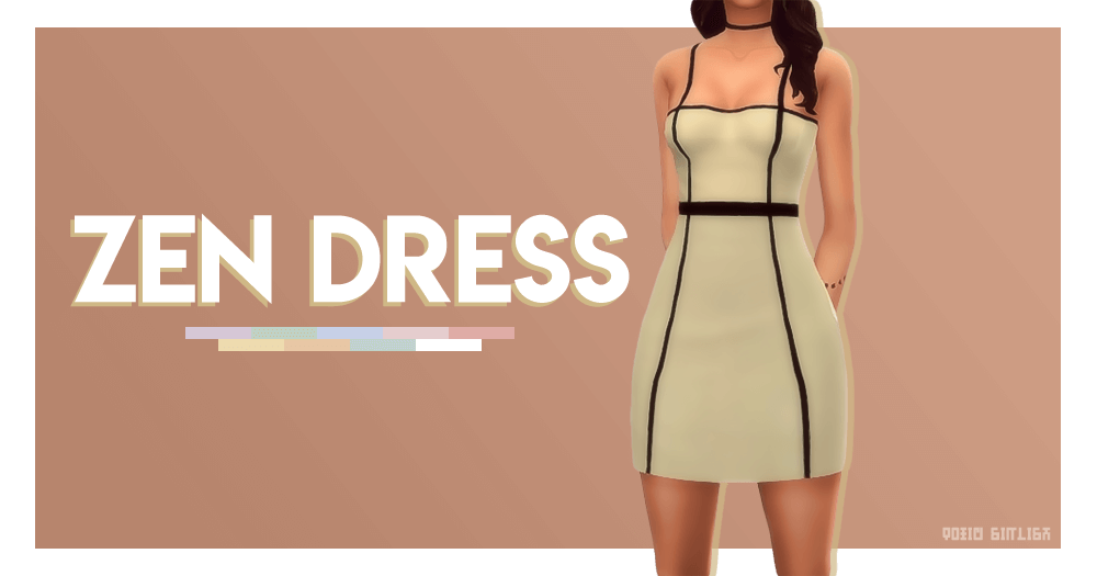 Sims 4 ZEN DRESS The Sims Book
