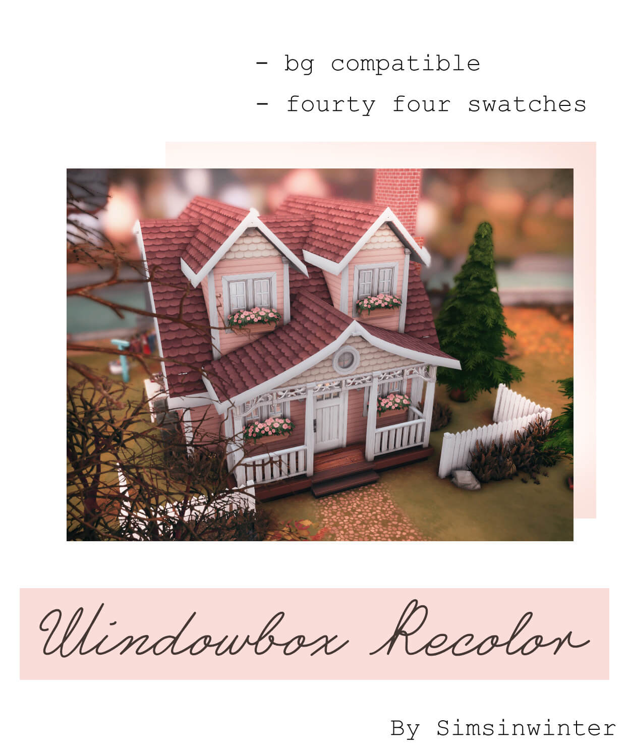 Sims 4 Windowbox Recolor The Sims Book