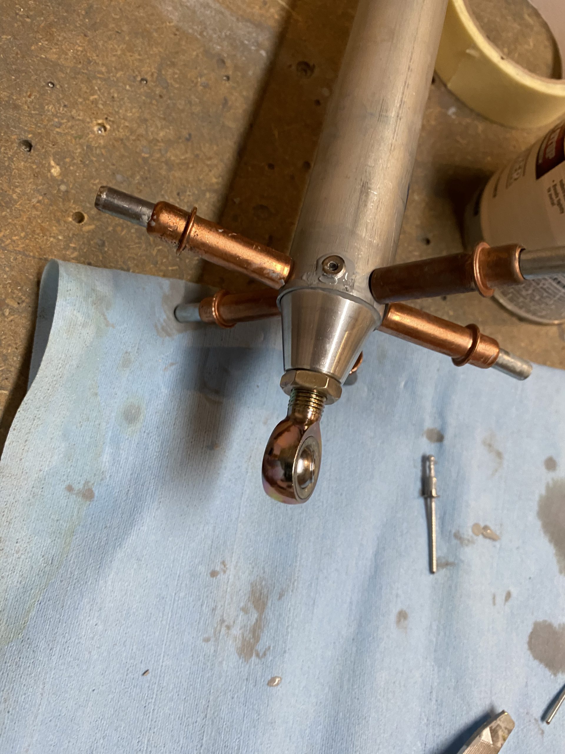 Finishing Aileron Push Rods and Control Tubes Lynn’s RV7 Build