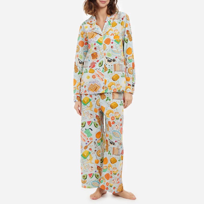 Organic Cotton Printed Long PJ Set The Sleep Code