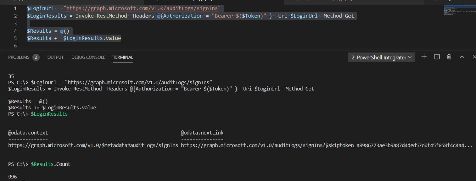 Microsoft Graph API Result Size Limit TheSleepyAdmins