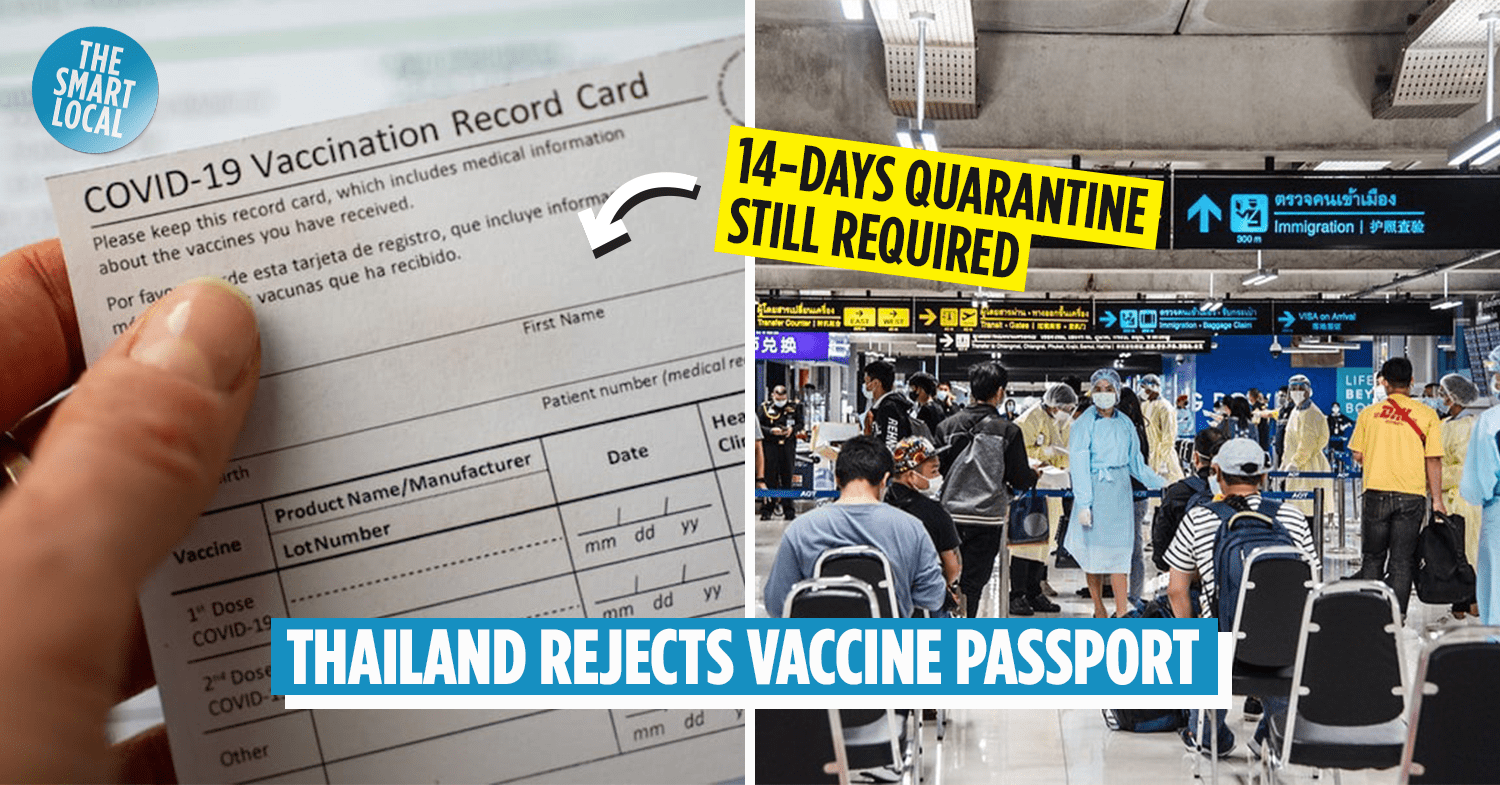 Thailand Rejects WHO Vaccine Passport Idea Quarantine Still In Effect
