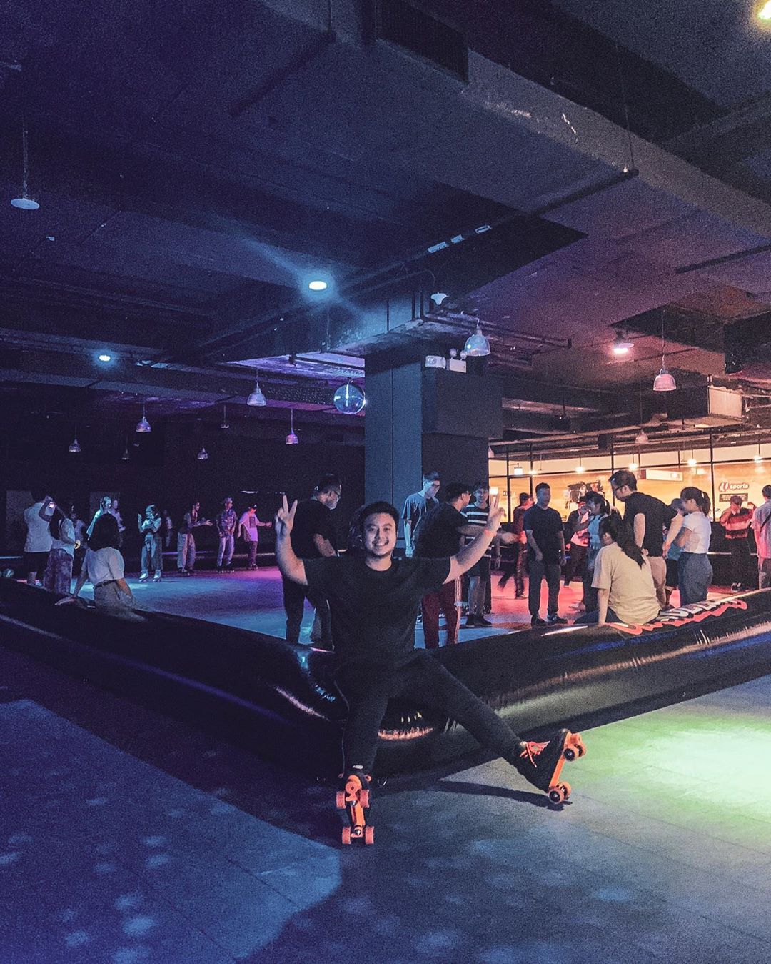 HiRoller Singapore’s Largest Indoor Skating Rink With Disco Lights