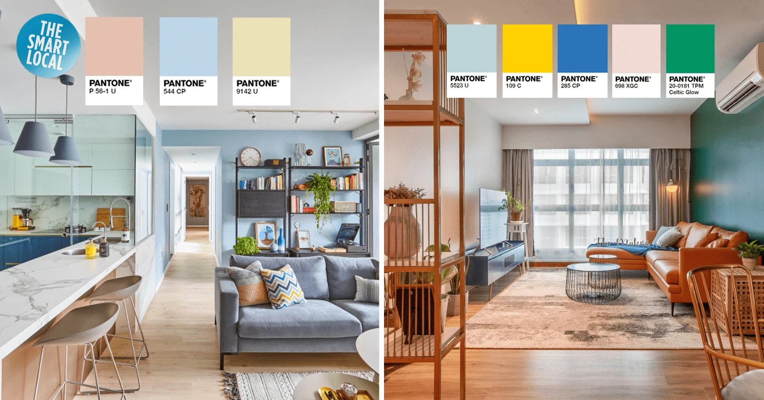 4 BTO Interior Design Ideas With Beautiful Pantone Colour Palettes