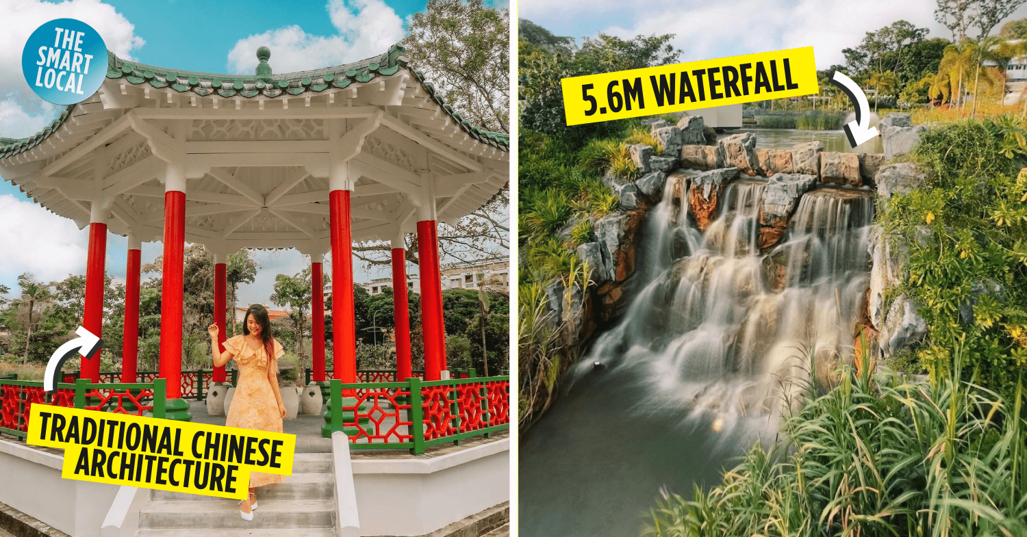 Yunnan Garden Hidden Spot At NTU With Waterfalls & Pavilions