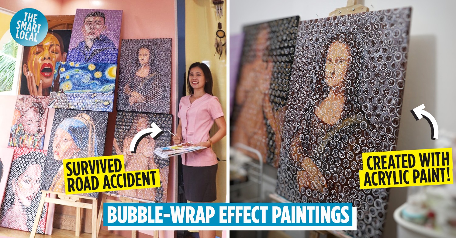 TeacherTurnedPainter Creates Realistic BubbleWrap Effect Paintings