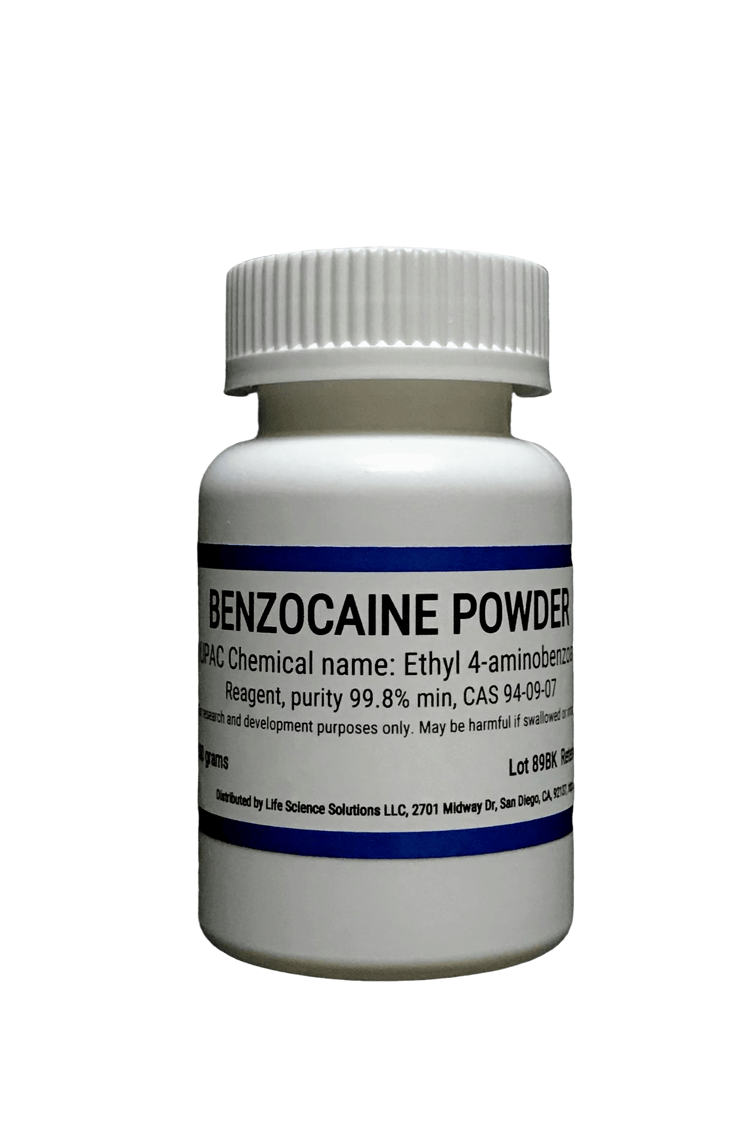 Buy Benzocaine Powder, 99.9, 75 grams special discount and free shipping