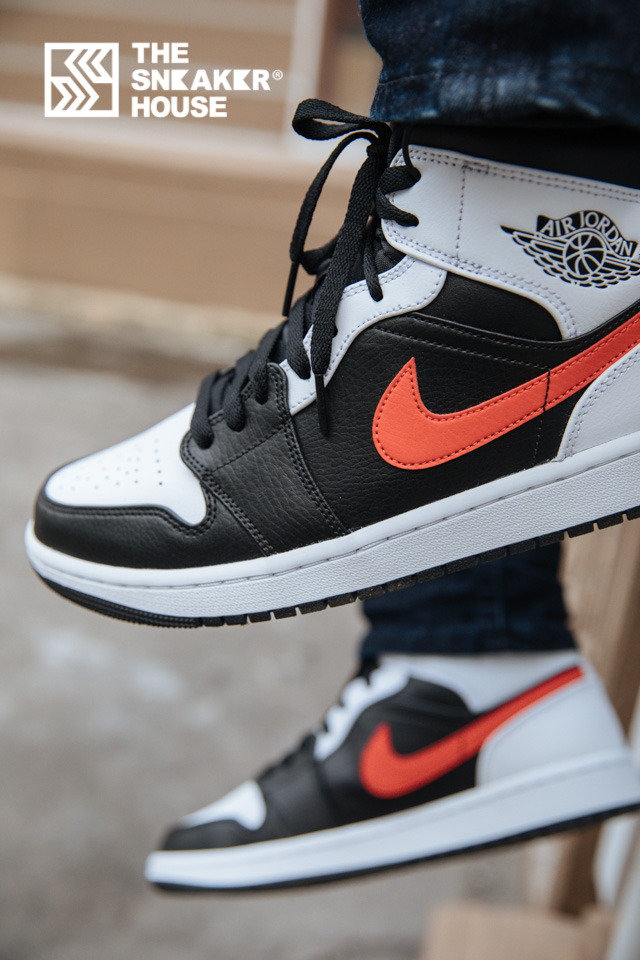 Air Jordan 1 Mid "Chile Red" The Sneaker House Jordan 1 Mid